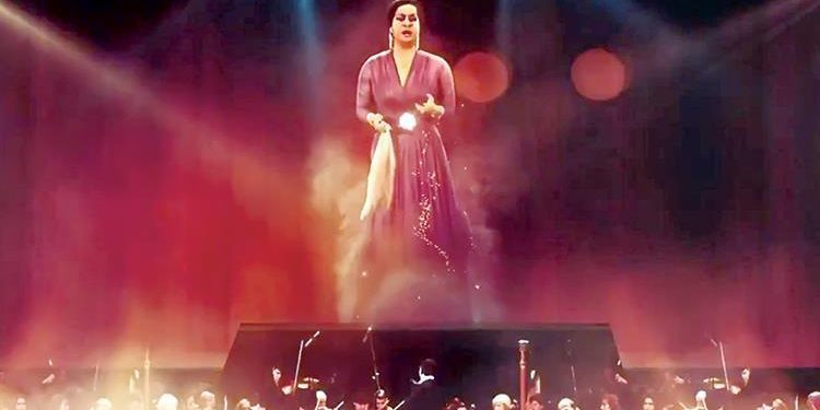 حفلة أم كلثوم تقنية الهولجرام