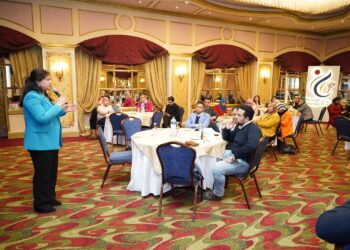 محمود الصباغ في ورشة للشركات الناشئة