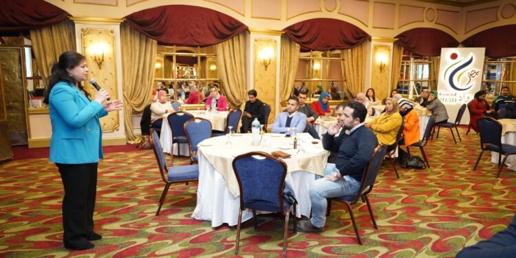 محمود الصباغ في ورشة للشركات الناشئة