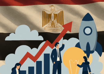 صورة معالجة بالذكاء الاصطناعي الاصطناعي عن بيئة ريادة الأعمال في مصر