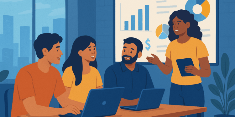 صورة معالجة بالذكاء الاصطناعي عن الشركات الناشئة