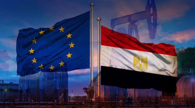 علم كل من مصر والاتحاد الأوروبي
