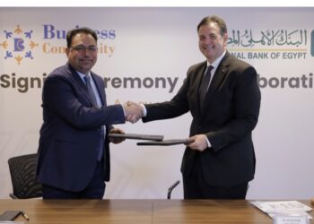 البنك الأهلي يوقع بروتوكولًا مع شركة بيزنس كوميونتي لتمكين الشركات الناشئة والصغيرة والمتوسطة