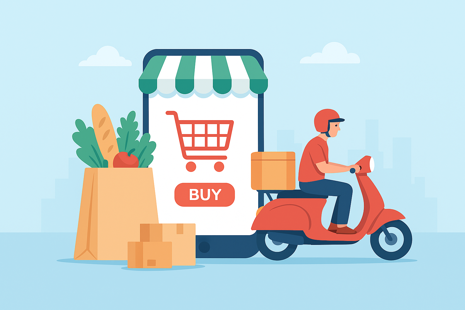 سوق البقالة في مصر