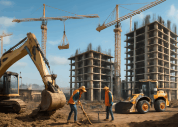 قطاع التشييد والبناء