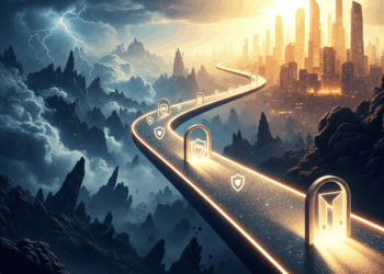 صورة مصممة بالذكاء الاصطناعي عن إدارة المخاطر للشركات الناشئة