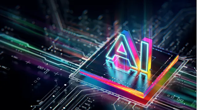 صورة تعبيرية عن الذكاء الاصطناعي والرقائق الإلكترونية