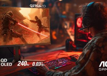 إطلاق شاشة الألعاب الجديدة AOC Q27G4ZD بتقنية QD-OLED