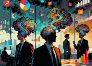 صورة مصممة بالذكاء الاصطناعي عن الانحيازات العقلية