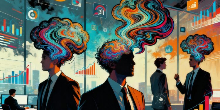 صورة مصممة بالذكاء الاصطناعي عن الانحيازات العقلية