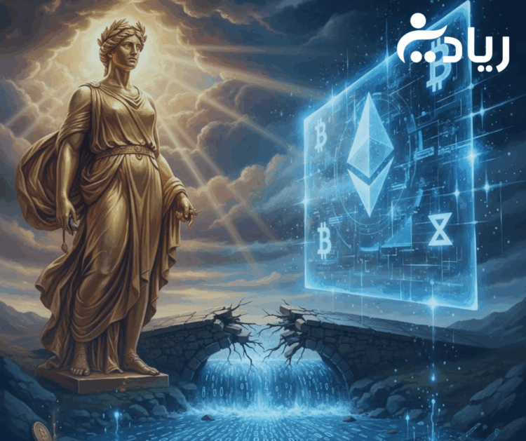 صورة تعبيرية عن الصراع ما بين الذهب والعملات المشفرة