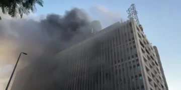 حريق سنترال رمسيس