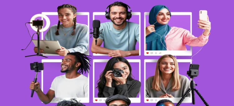 صورة تعبيرية عن صناعة المحتوى والمؤثرون