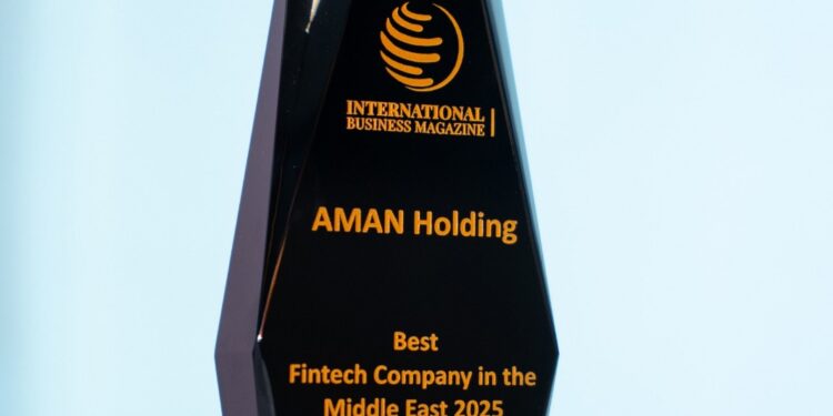 أمان القابضة تحصد جائزة التميز في التكنولوجيا المالية من مجلة International Business Magazine