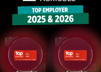 كريدي أجريكول مصر يحصل على شهادة “أفضل جهة عمل” لعامي 2025 و2026