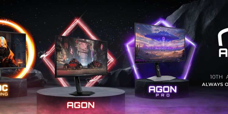 «AGON by AOC» تحتفل بمرور 10 سنوات على تأسيسها وتحافظ على صدارة شاشات الألعاب عالميًا للعام السابع