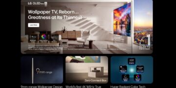 إل جي تطلق تلفزيونات OLED W6 في مصر بتصميم فائق النحافة وتقنيات ذكاء اصطناعي متقدمة