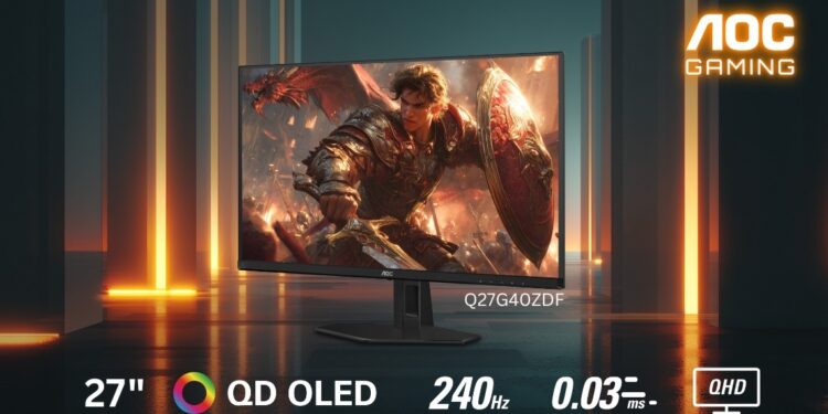 AOC تطلق شاشة QD-OLED بتردد 240 هرتز في الشرق الأوسط لعشاق الألعاب