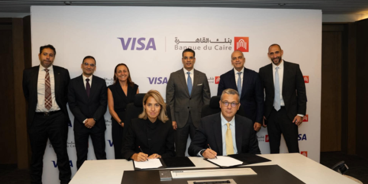شراكة استراتيجية بين بنك القاهرة و”فيزا” لتطوير جيل جديد من المدفوعات الرقمية